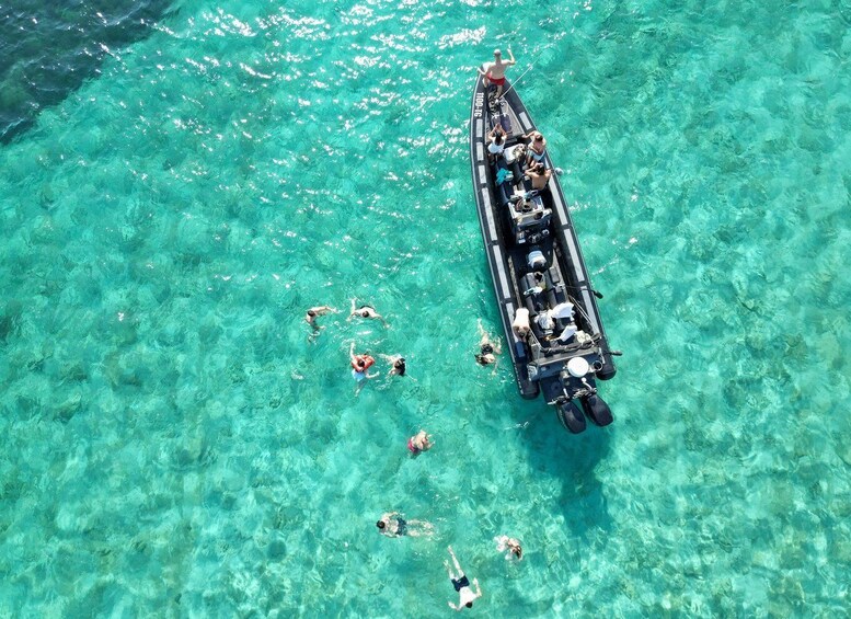 Split: Boat Tour of Blue Lagoon with Wine and Water