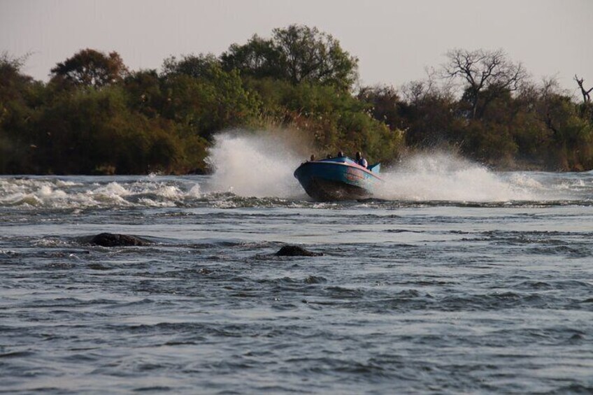Riding the rapids
