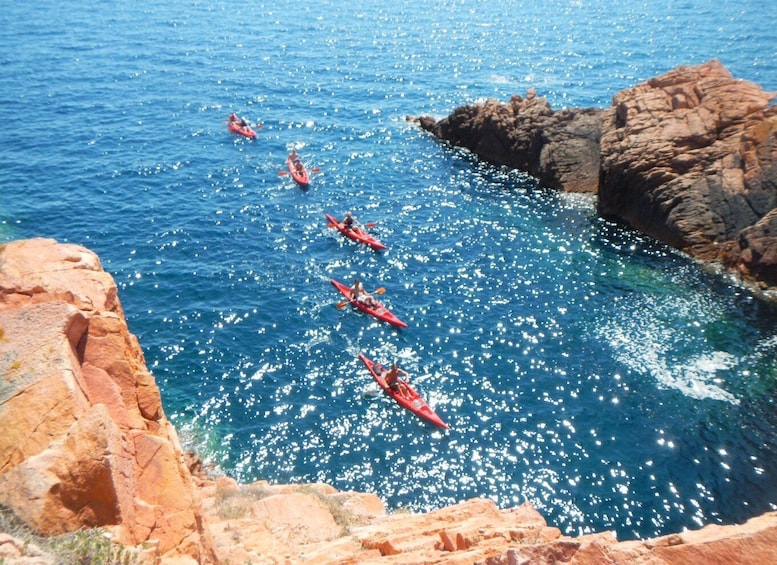 Picture 8 for Activity Sardinia: Morning Kayak Tour with Snorkeling and Fruit