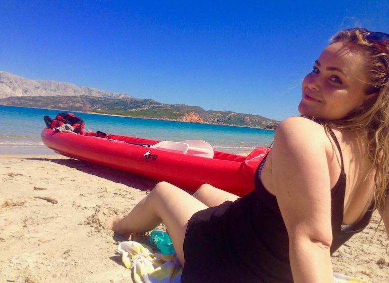 Picture 8 for Activity Sardinia: Morning Kayak Tour with Snorkeling and Fruit