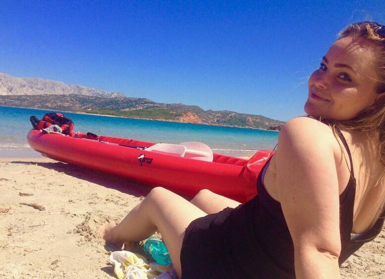 Picture 8 for Activity Sardinia: Morning Kayak Tour with Snorkeling and Fruit