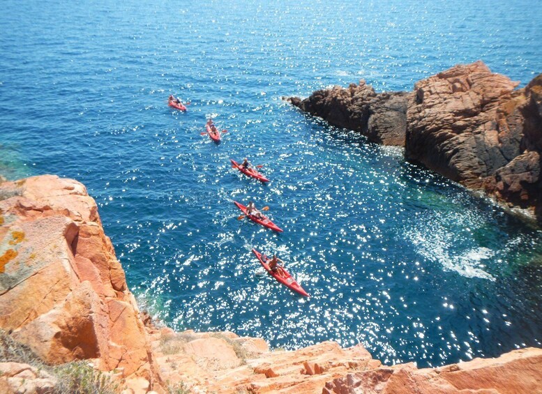 Picture 9 for Activity Sardinia: Morning Kayak Tour with Snorkeling and Fruit