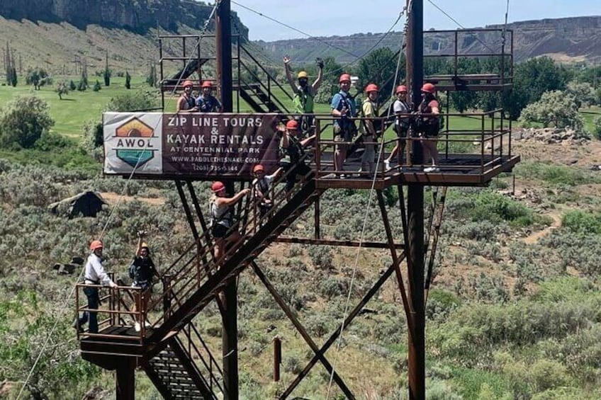 Zipline Adventure in the Snake River Canyon