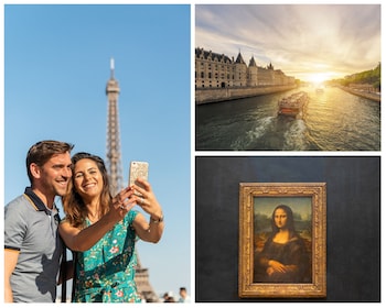 Ohita jono Louvren Mona Lisa -lippu, Seinen risteily ja Eiffel-torni