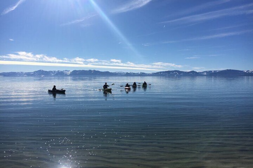 Clear Kayak Paddle Tour at Sand Harbor