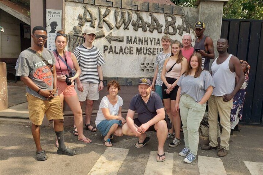 This beautiful picture was taken with some student from Germany on Ashante Region tour to Kumasi