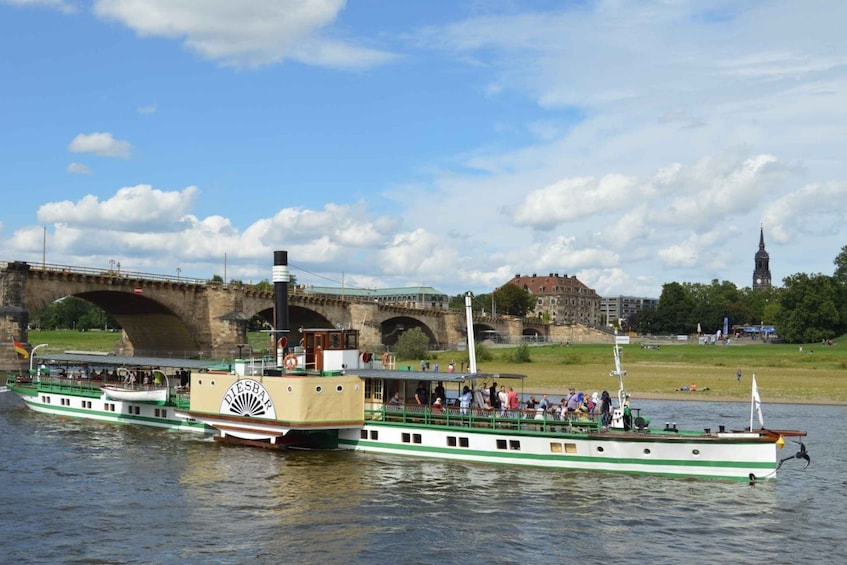 Picture 1 for Activity Dresden: 1-Hour Paddle Steamer Cruise with Canaletto-View