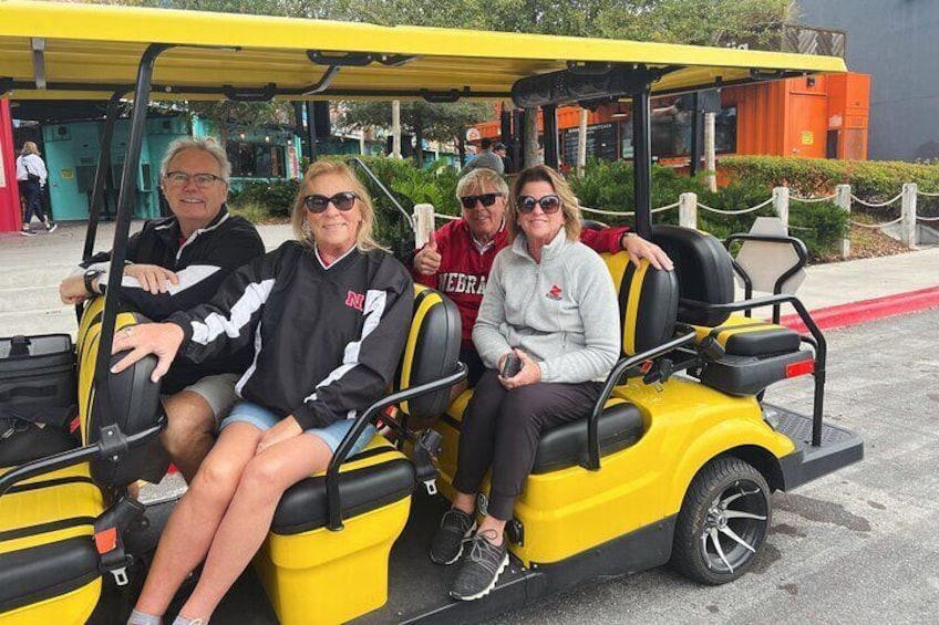 Guided Tampa Sightseeing Tour in New Street Legal Golf Cart