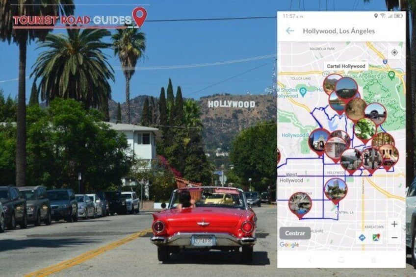 APP Self-Guided Route Los Angeles with Audioguide