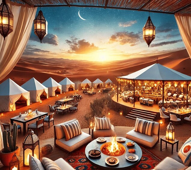 Picture 18 for Activity From Marrakech: Agafay Desert Dinner and Optional Camel Ride