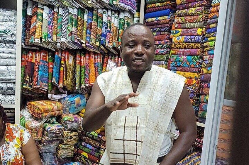 Half-Day Guided Fabric Tour in Ghana
