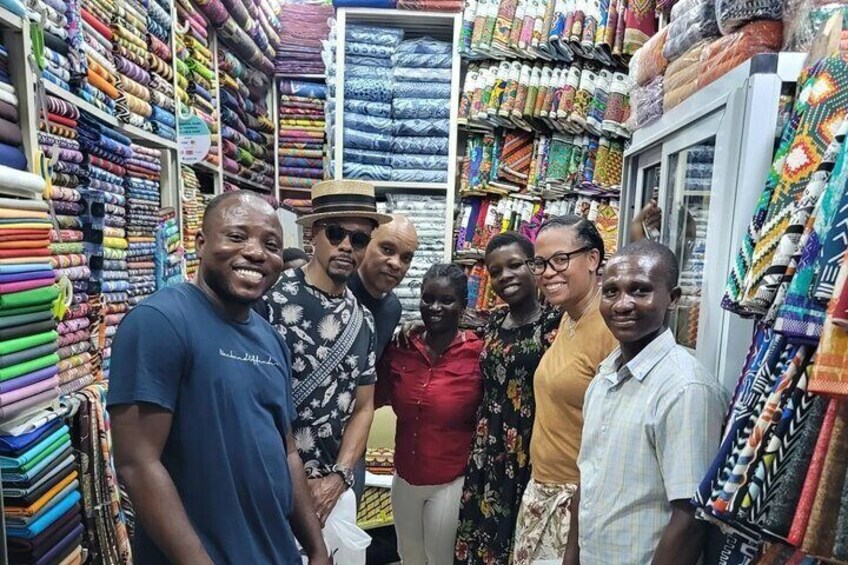 Half-Day Guided Fabric Tour in Ghana