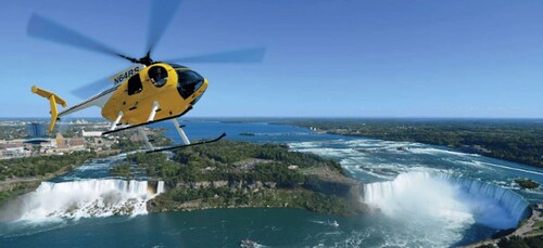 Niagara Falls, USA: Naturskøn helikopterflyvning over vandfaldene