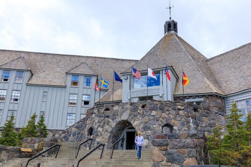 Timberline lodge in the spring