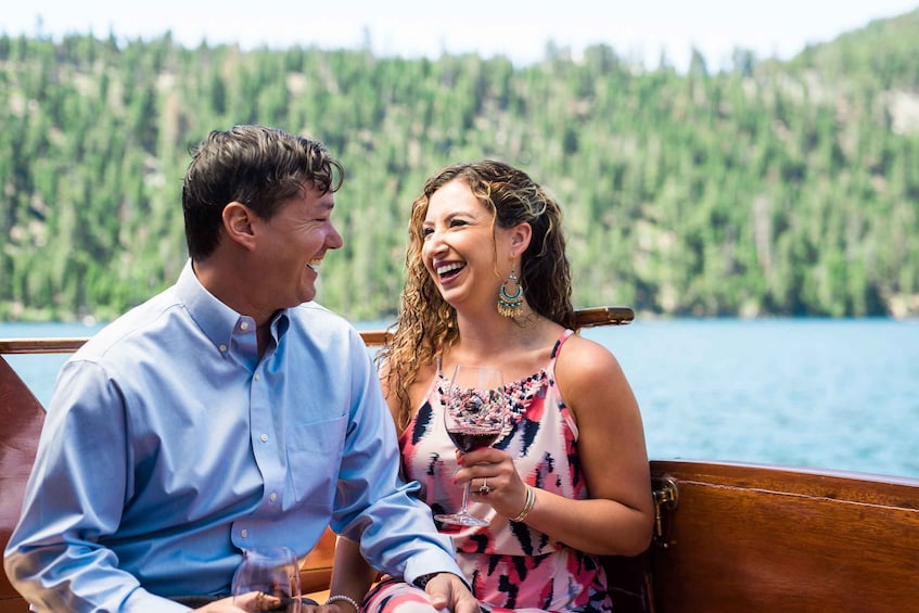 Picture 5 for Activity Lake Tahoe: Emerald Bay Wine-Tasting Boat Tour