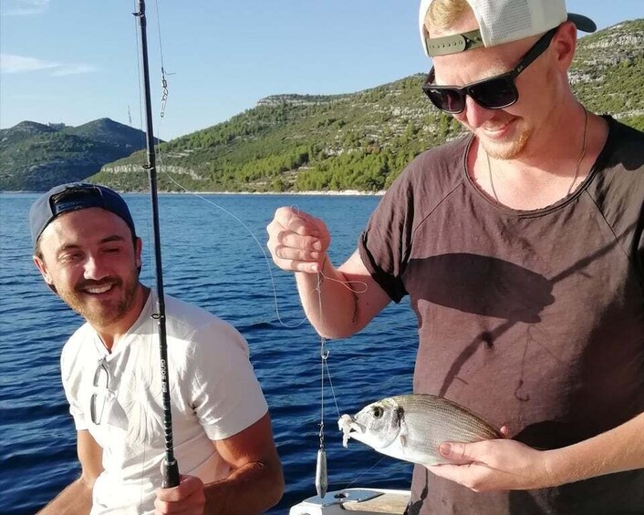 Picture 6 for Activity Zadar: Sunset Fishing Half-Day Guided Boat Trip