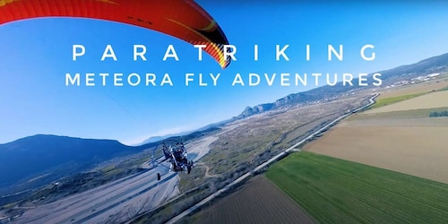 Vuelo motorizado en parapente en tándem en Meteora