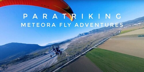 Vuelo motorizado en parapente en tándem en Meteora