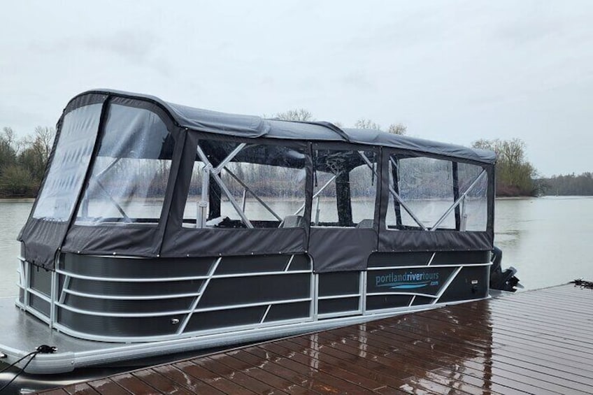 Our boats are comfortable Rain or shine!