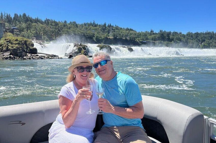 The Willamette Falls in Oregon City
