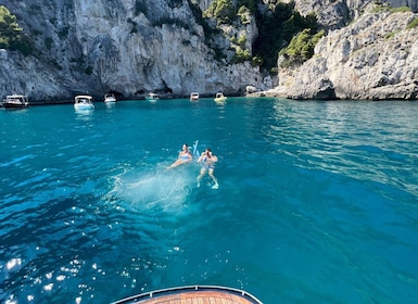 Desde Sorrento: tour privado de día completo en barco por la isla de Capri