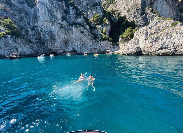 From Sorrento: Capri Boat Tour with Blue Grotto Visit