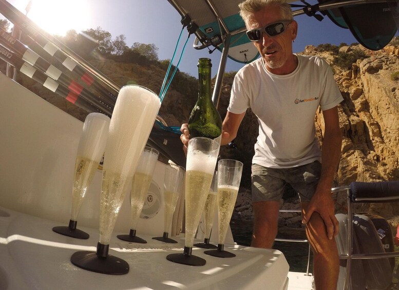 Picture 8 for Activity Ibiza: Full Day paddle Boat Tour with Course & BBQ included.