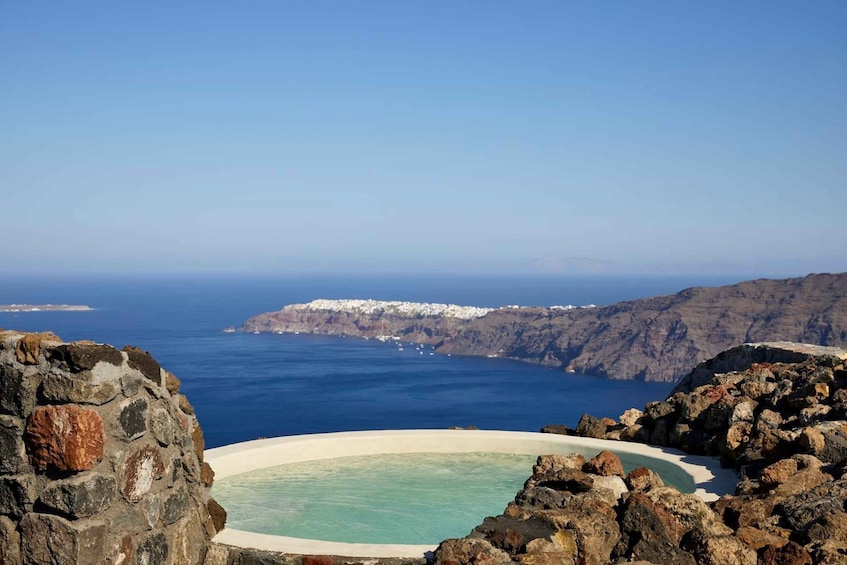 Picture 2 for Activity Santorini: Volcanic Hot-Tub Experience with Caldera Views