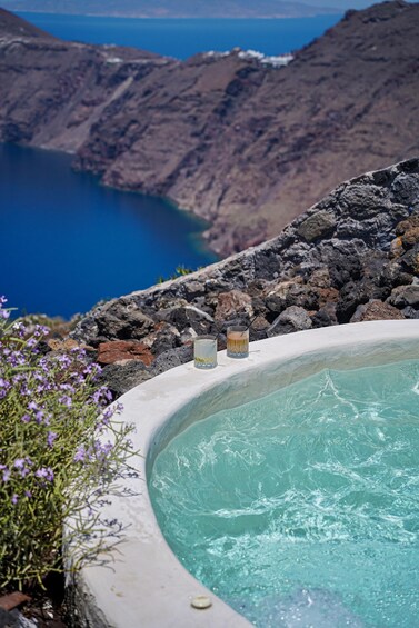 Picture 1 for Activity Santorini: Volcanic Hot-Tub Experience with Caldera Views