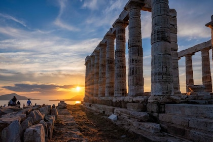 D’Athènes : Temple de Poséidon et Cape Sounio Visite d’une demi-journée