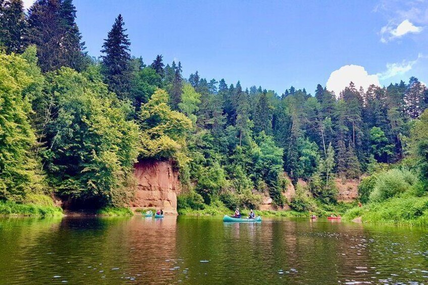 One-Day Kayaking Trip in Gauja River Valley with Lunch