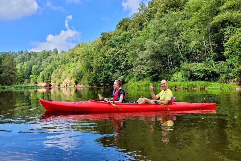 One-Day Kayaking Trip in Gauja River Valley with Lunch