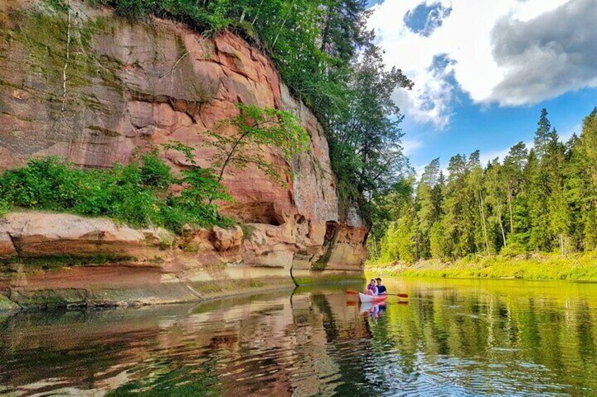 One-Day Kayaking Trip in Gauja River Valley with Lunch