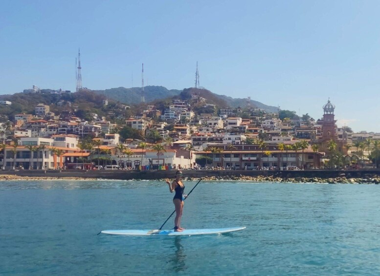 Puerto Vallarta: Guided SUP Board Tour with Digital Photos