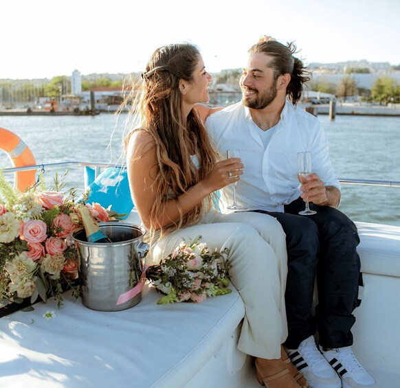 Picture 7 for Activity Lisbon: Sailing Romantic Sunset with Overnight and Meals