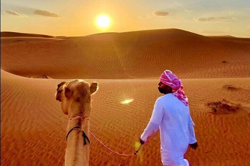 Private Full Day Desert Sunset Watching with Camel Ride 