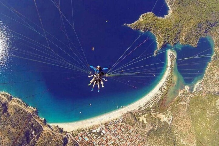 Tandem Paragliding Experience over Fethiye Oludeniz from Marmaris