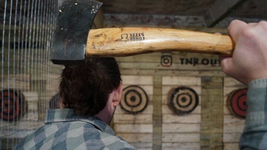30 Minute Axe Throwing Experience in Llangollen