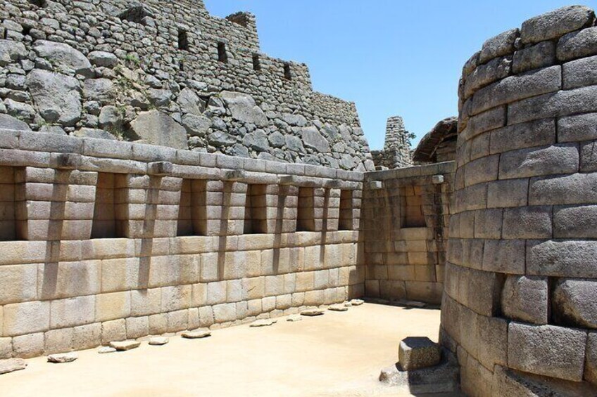 Interior del templo del Inca Machupicchu