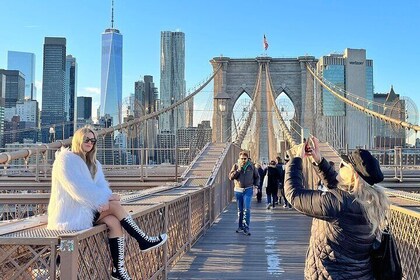 Spaziergang durch Brooklyn Bridge und Dumbo