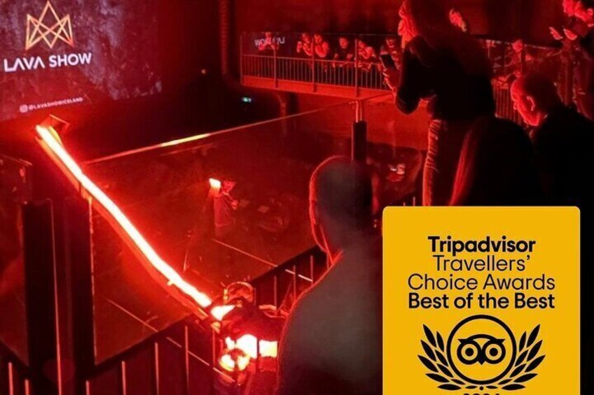 Lava Show in Reykjavík received the Tripadvisor Travelers' Choice Awards Best of the Best in 2024