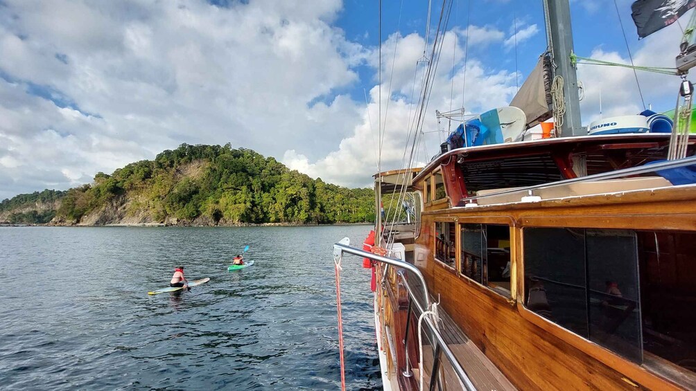 Picture 8 for Activity Quepos: Wooden Sail Yacht Cruise with Watersports and Food