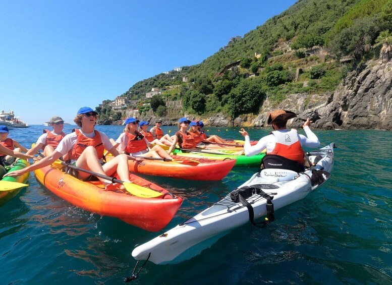 Picture 7 for Activity Amalfi: Sea Caves and Beaches Kayaking Tour with Snorkeling