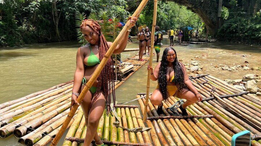 Private Tour Bamboo Rafting & Limestone Massage In Montego Bay