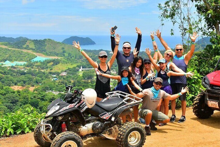 4 hour ATV Adventure on Beach and Waterfalls near Los Suenos 