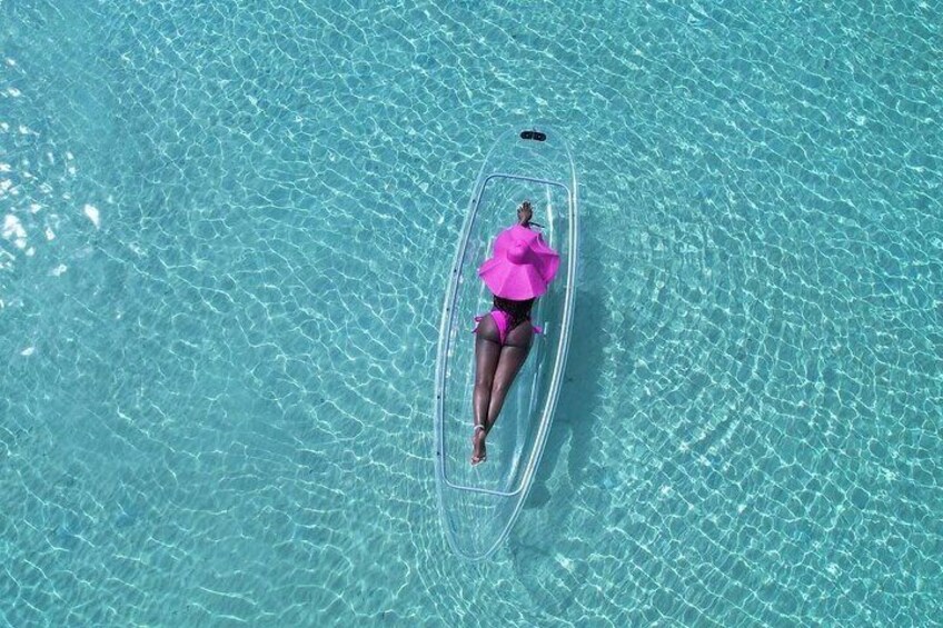 Clear Kayak Drone Photoshoot from Montego Bay