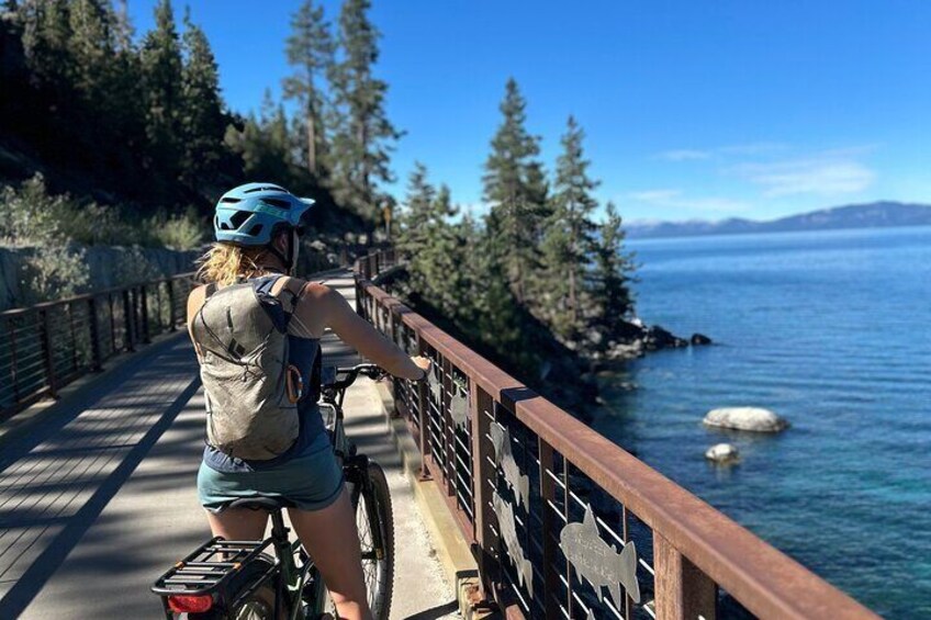 Self Guided E-Bike Tour on Lake Tahoe’s East Shore Bike Path