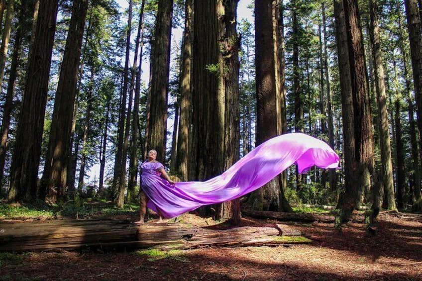 Private Flying Dress Photography Experience with Rental Included