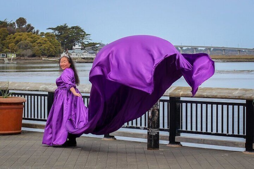 Private Flying Dress Photography Experience with Rental Included