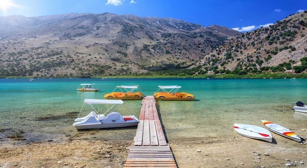 Lake Kournas: Pedal Boat Rental With Transfer